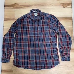 L. L. Bean - Men’s Scotch Plaid Flannel Shirt - Stewart Plaid - Size Med…